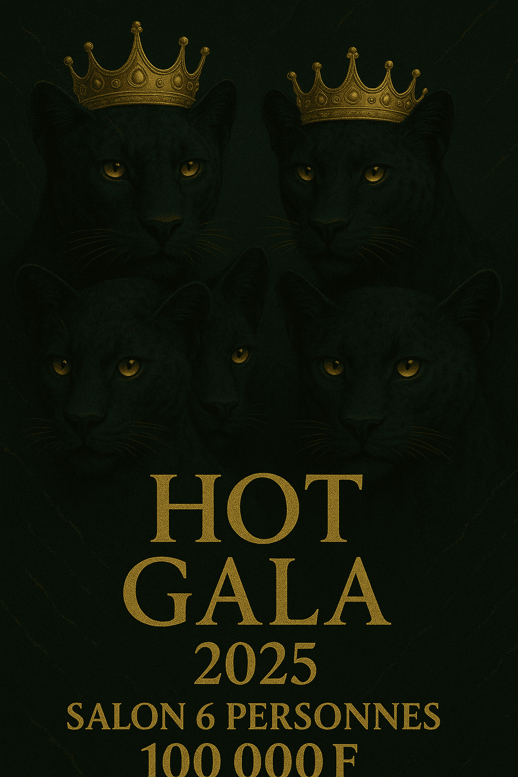 Visuel billet Salon 6 personnes HOT GALA 100 000 F